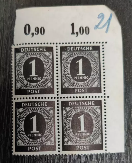 Alliierte Besetzung 1946 Mi. Nr. 911 Postfrisch  4er Block