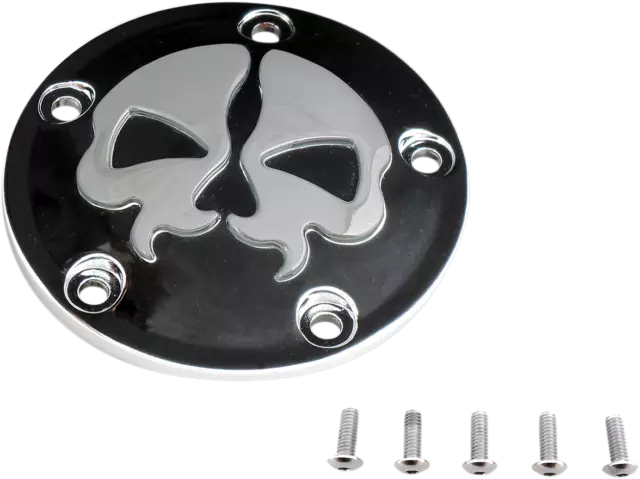 78040B Cover Points 5-Hole Split Skull Black Harley Flrt 1690 Freewheeler 2016