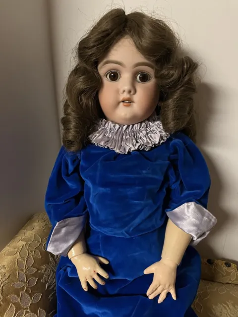 Lovely 22” Antique Doll 109-12 Dep Germany Handwerck Halbig Vintage Clothing!