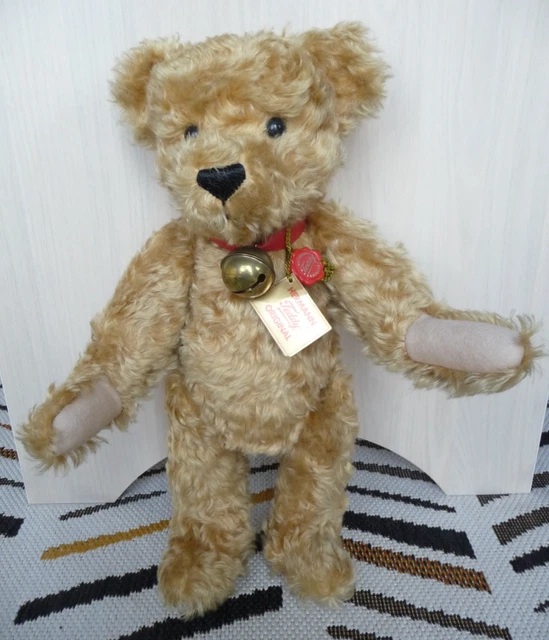 Doudou et compagnie Ma boite à musique collector ours fleur pétale rose blanc
