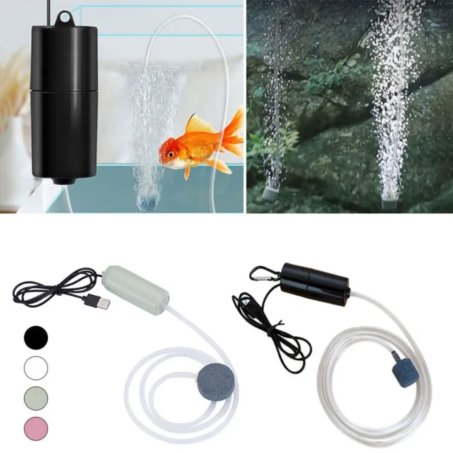 Aquarium Oxygen Air Pump Fish Tank USB Silent Air Compressor Aerator Mini 5V 1W.