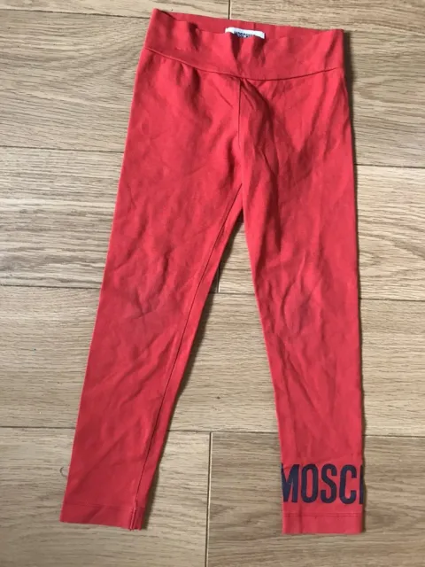 Genuine Girl's Moschino Leggings. Age 5 Years / 110cm. Excellent Condition
