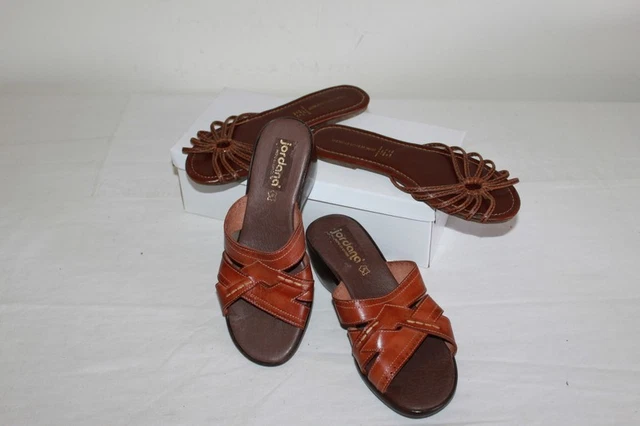Lot De 2 Paires De Sandales Femme Taille 38 - 1 Neuve + 1 En Cuir TBE - Marque Cassis Côte D'Azur