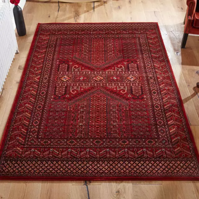 Traditional Oriental Design Rug High Quality Living Room Red Rug 100% Wool Rugs