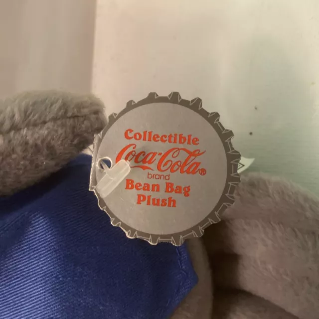 Vintage Collectible Coca-Cola Bean Bag Plush "Seal in Delivery Outfit"- 1998 2