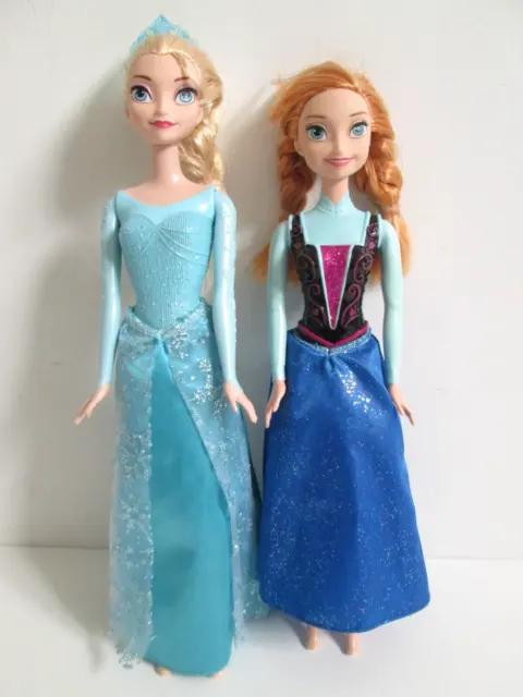 Disney Frozen Sparkle Princess Anna & Elsa 12" Dolls - Mattel 2012/2013