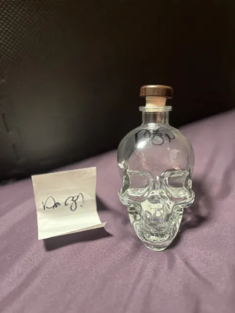 Crystal Head Vodka Signed By DAN AYKROYD Autographed Empty Bottle OG Cork USA