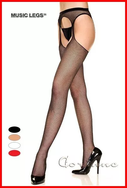 Sexy Collant Calze Da Donna A Rete Lingerie Intimo Cavallo Aperto Erotica Nero