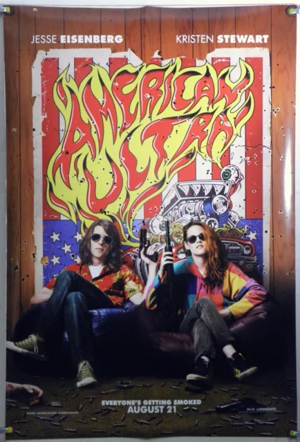 American Ultra Ds Rolled Original One Sheet Movie Poster Jesse Eisenberg (2015)