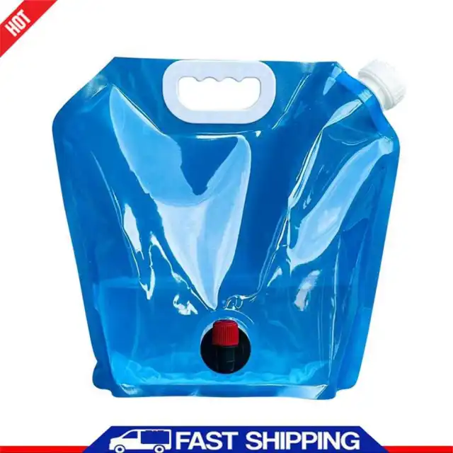 Camping Folding Water Bag No Leakage Water Container with Faucet Pouch (5L) ?