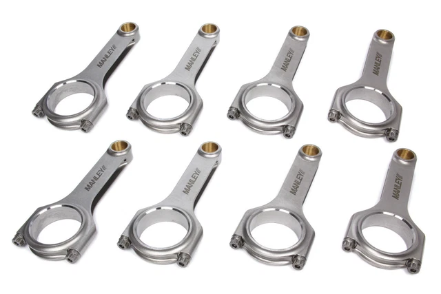 MANLEY 6.125 4340 H-Beam Rod Set - GM LS 15051R-8