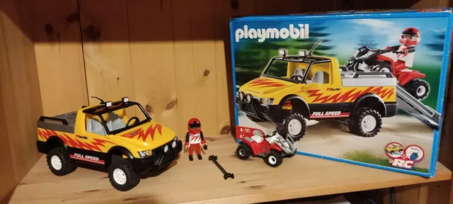 Playmobil 4228 Pick-Up mit Racing Quad