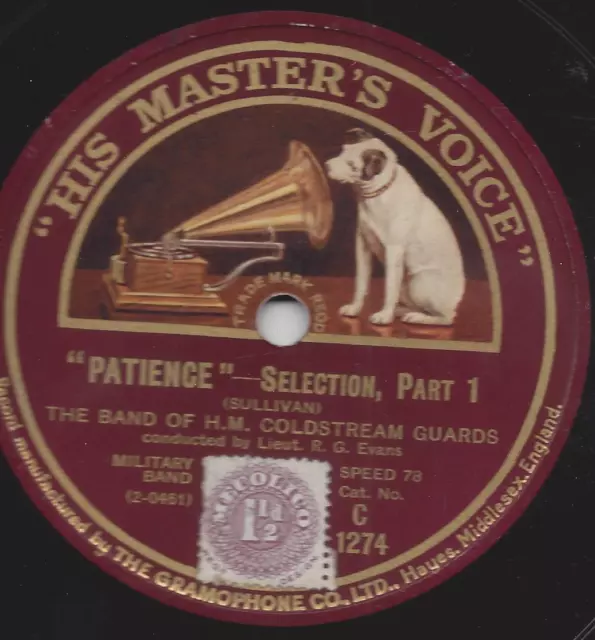 Kapelle der Coldstream Guards London: Selection from Patience ( Sullivan )