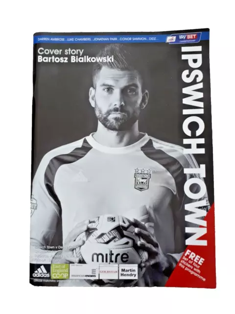 Ipswich Town v Derby County Football  Programme, Championship, January 2015