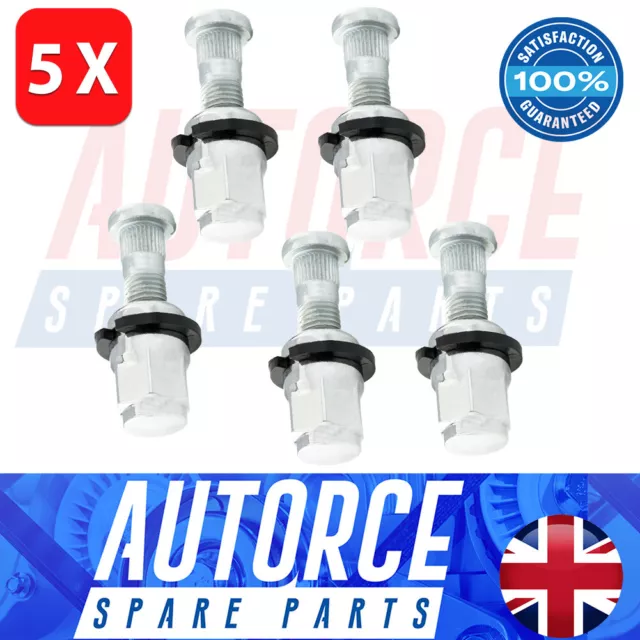 5X Wheel Bolt Stud&Nut Plastic Ring Seal For Honda Accord Civic Jazz FR-V HR-V