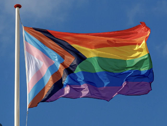 Progres Plus Flag PROGRESS PRIDE FLAGS & Bunting - 5x3' 3x2' & Giant 8x5' Table Main ...