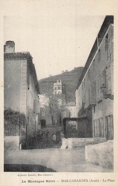 Carte Postale Ancienne Coursan (11) – Eau Minérale Place De La République – Années 1900
