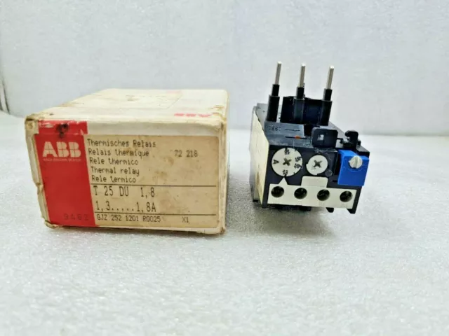 Abb T25 Du Thermal Overload Relay