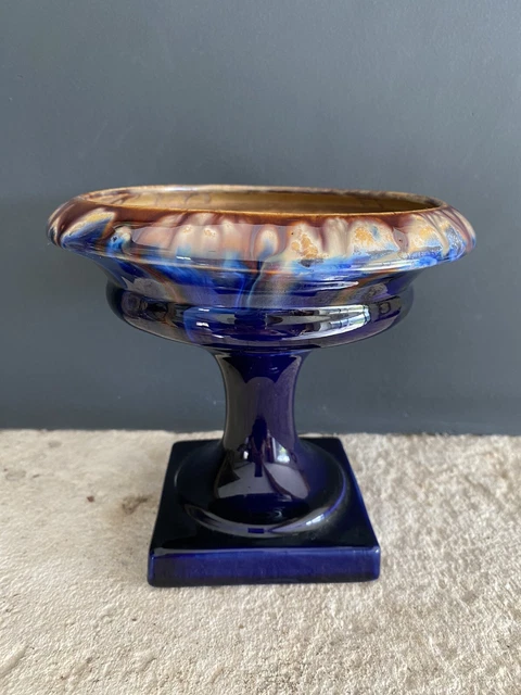 Bol Ou Coupe Ancienne Art Nouveau - Style Argenté - Motif Géométrique - Bon état