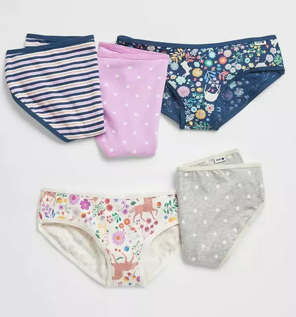 C&C SWEET N Sassy Underwear Underpants 5 Bikinis 7 Panties Girls 4-5 5-6 6X  NIP $10.99 - PicClick