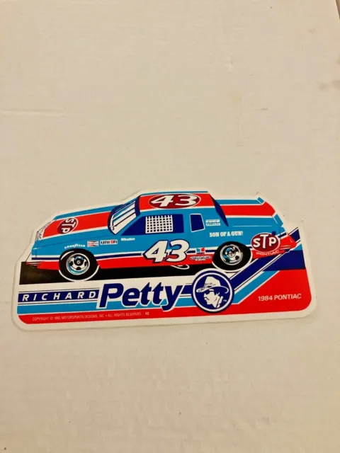 Vintage 1984 Pontiac King Richard Petty #43 STP Original Decal Sticker Rare