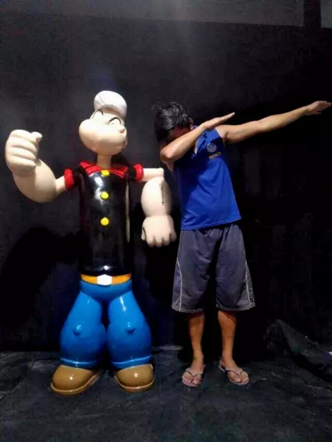 POPEYE life size custom statue cinema store display furniture