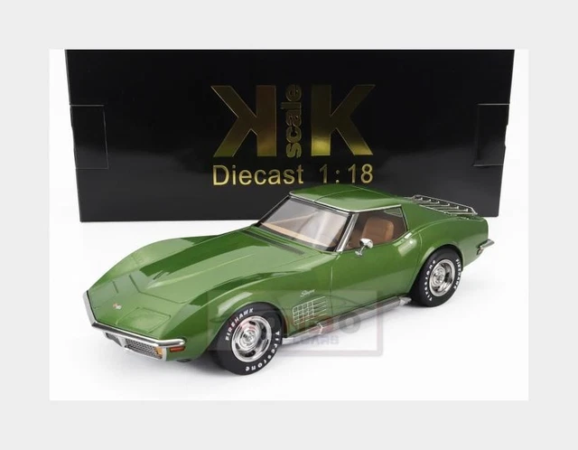 KK Scale 1/18 – Chevrolet Corvette C3 Stingray 1972 Vert Métallisé