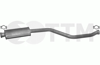 Silencieux Intermédiaire Pour Citroën Xsara Picasso 2.0i 16V 136CH - Acier Aluminié - Neuf