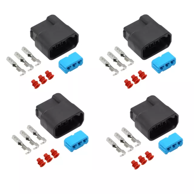 4x For Honda K-Series K20 K24 3-Pin Ignition Coil Pack Connector Plug Clip Kit