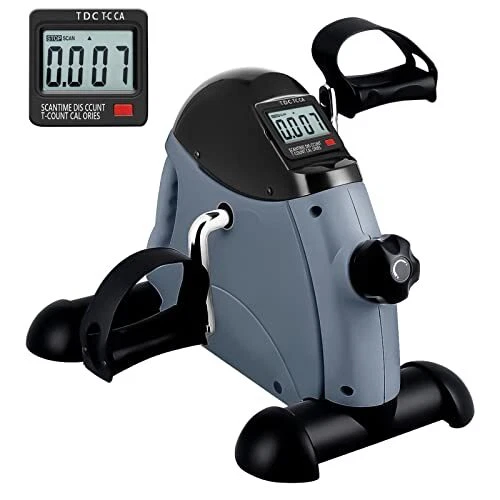 Mini Exercise Bike,  Under Desk Bike Pedal Exerciser Foot Cycle Arm & Leg