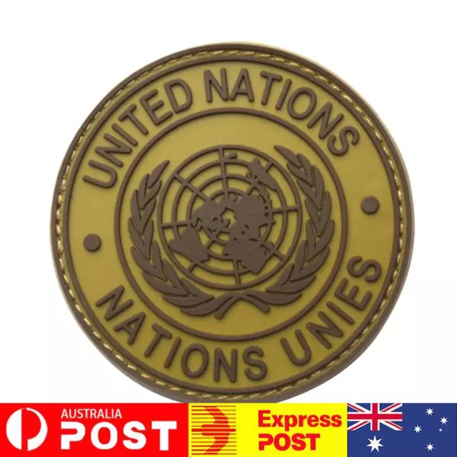 International U.N UN United Nations Genuine Shoulder Patch Badge Mud Color