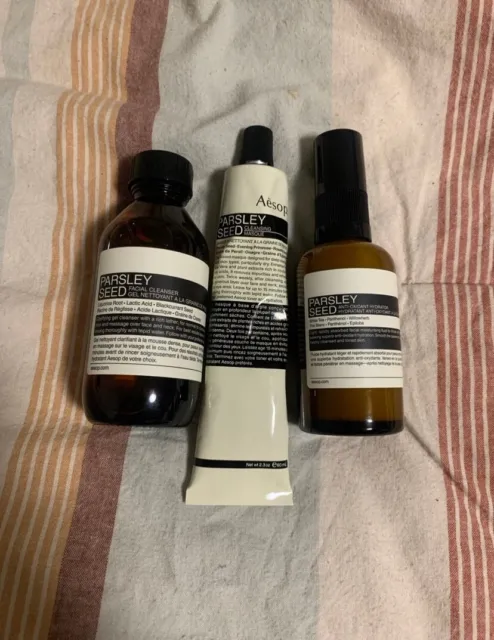 New Aesop Parsley Seed Anti Oxidant Cleanser, Masque & Hydrator