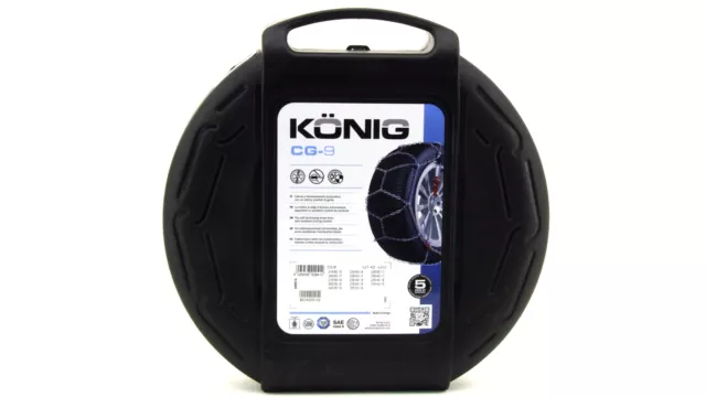 König CG-9 102 Cadenas Ayuda de Tracción Anfahr Protección Llantas Auto-Ajuste