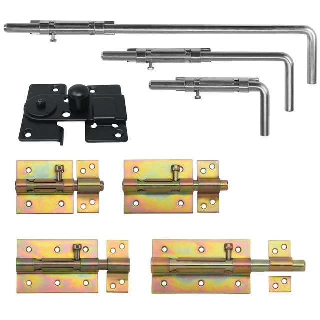 2x Gartentorriegel 520mm - Verzinkter Stahl Schubriegel