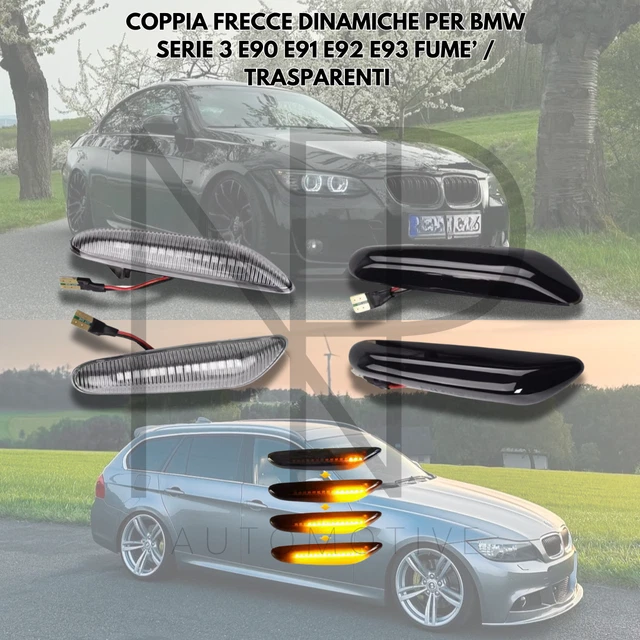 Coppia Frecce Laterali Fume Progressive A Led Per Bmw Serie 3 E90, E91 - Foto 8
