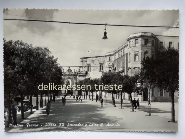 MARTINA FRANCA Taranto Piazza XX Settembre Porta S. Antonio animata cartolina