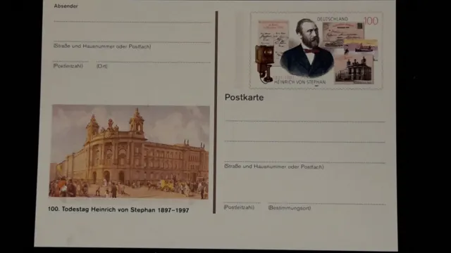 BR Deutschland  Ganzsache Amtliche Sonderpostkarte PSo49, 1997 Reichspostmuseum