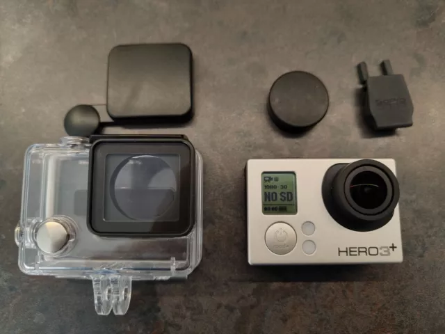 GoPro Hero 3+  With Waterproof Case + Original Charging Cable