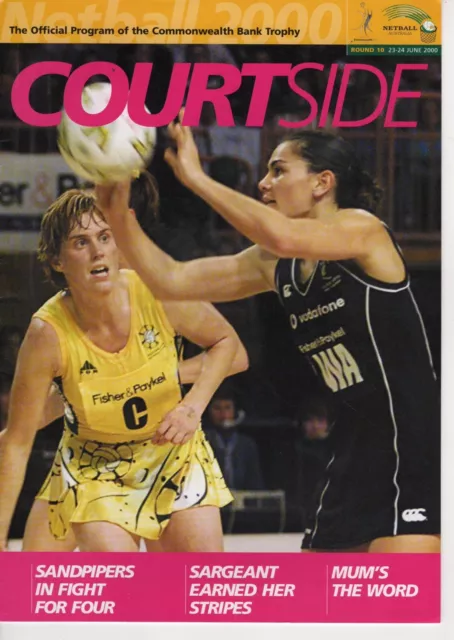 Courtside Netball Programme Round 10 2000