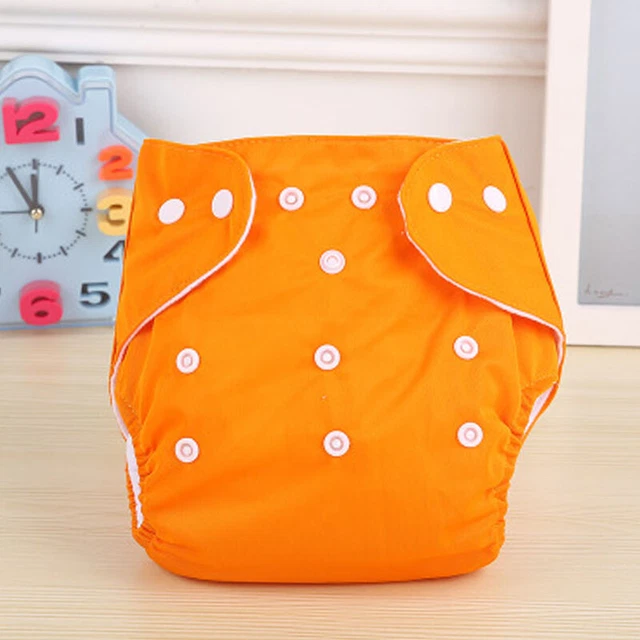 10pcs Baby Washable Cloth Diaper Nappies Adjustable Reusable 5 Diapers+5 INSERTS 2