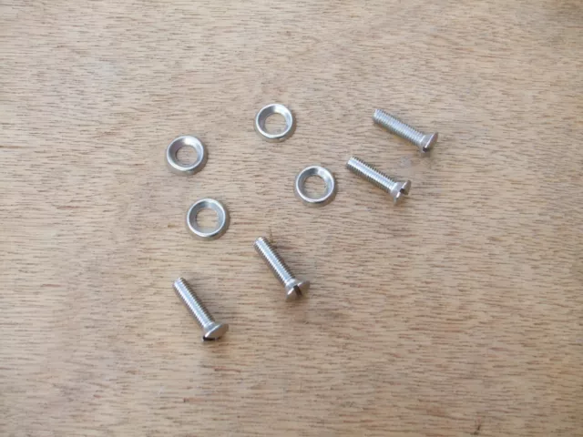 Lambretta  Horncast To Legshield  Screws "Stainless" X 4  -   New