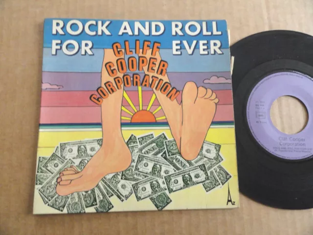 Disque 45T De Cliff Cooper Corporation  " Rock And Roll For Ever  "