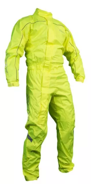 One Piece Motorcycle Over Suit RST 0204 Hi-Vis Waterproof Motorbike Flo Yellow