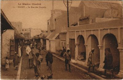CPA ak morocco rabat la rue des Consuls (31416)