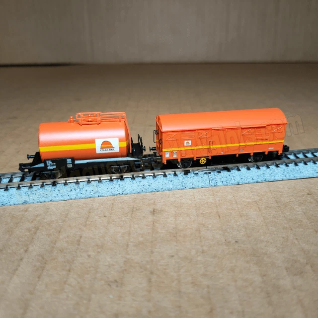 Set REE Modèles NW230 – 2 Wagons Citernes ANF Lubrifiants SNCF – Échelle N – Époque V