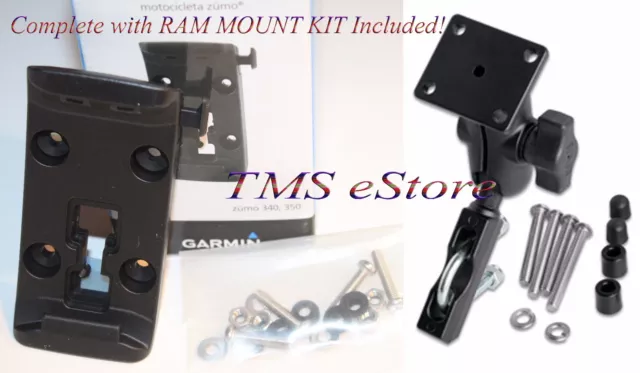 Motorcycle Ram Mount & Bracket for Garmin Zumo 350LM 390LM 395LM GPS-10962 11843