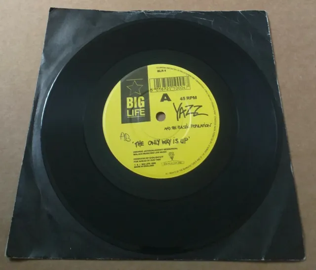 YAZZ & THE PLASTIC POPULATION the only way is up 7" VINYL RECORD BLR 4