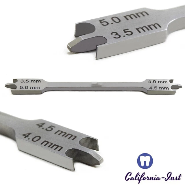 Dental Orthodontics Height Bracket Gauges 022 Measuring Guages instrument