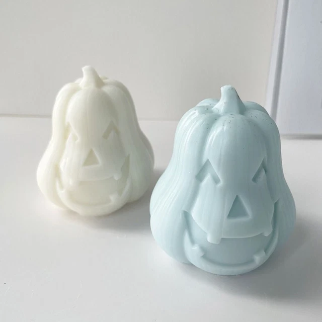 Pumpkin Shape Skull Pumpkin Mould Smooth Pumpkin Candle Mold   Home Decoration