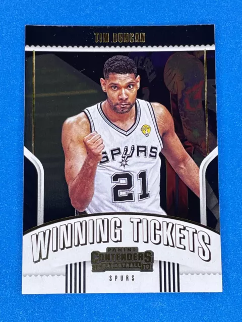 2018-19 Panini Contenders Winning Tickets Tim Duncan #22 HOF FREE SHIPPING!!!